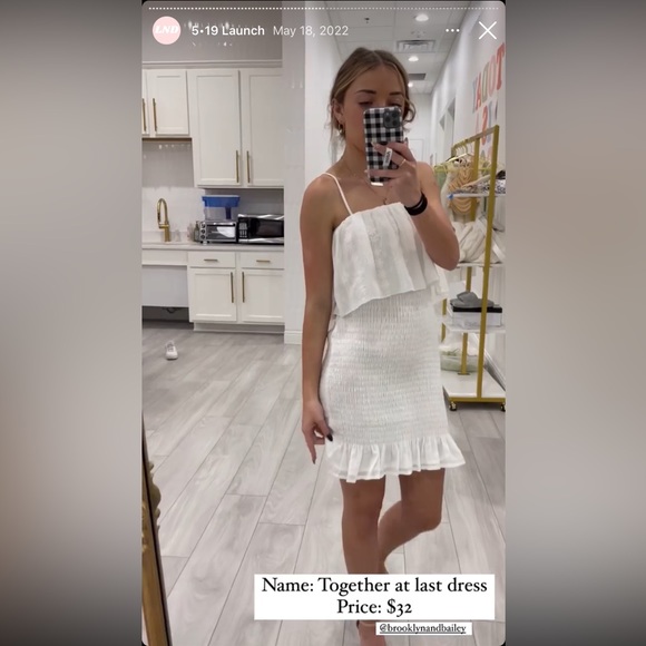 White mini dress from Lash Next Door - Picture 2 of 4